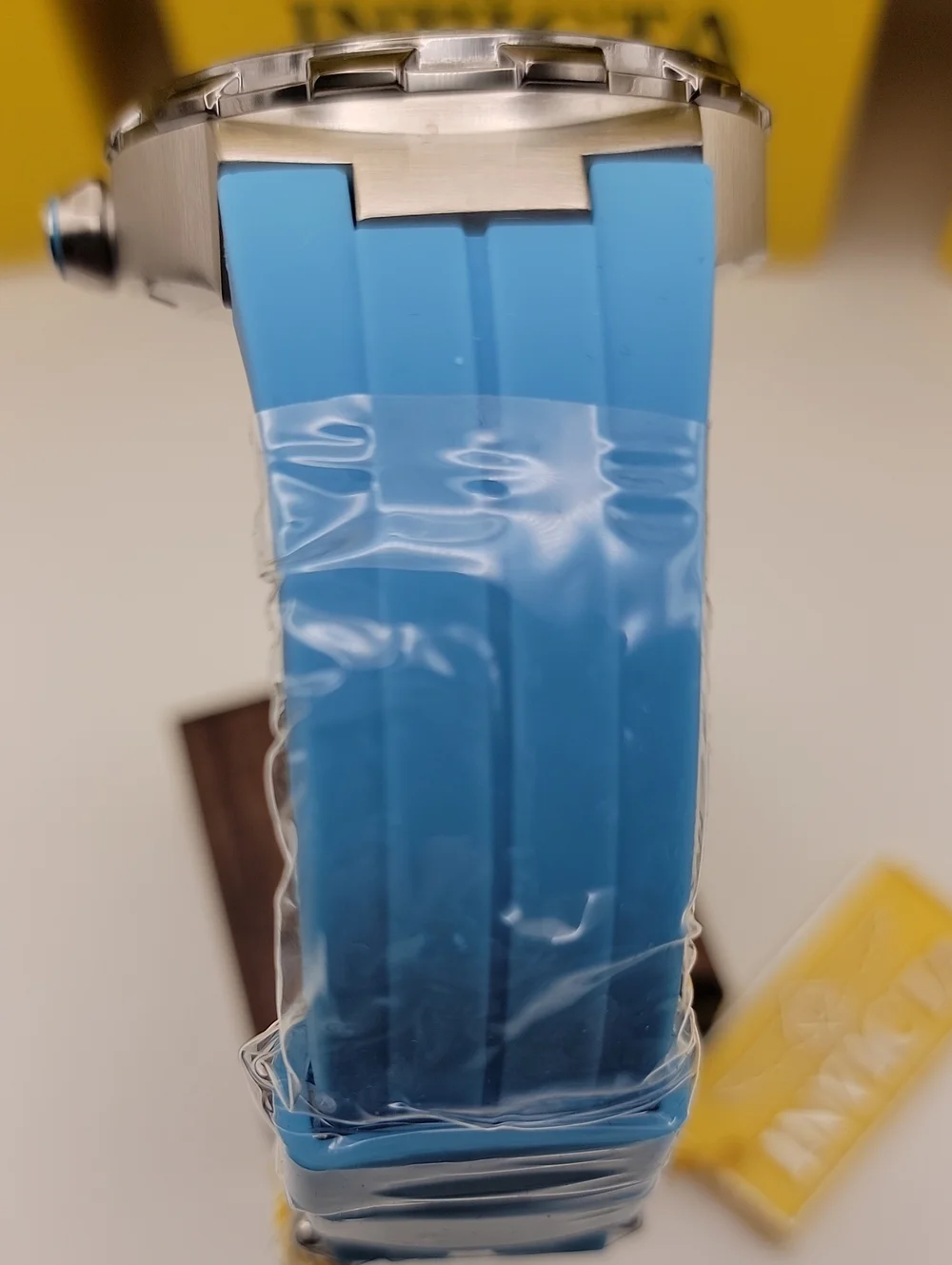 NEW 🏁 Invicta Racing Stint Master Men's Watch - 46mm. Light Blue Silicone 49442